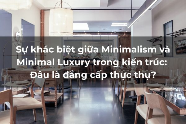 Sự khác biệt giữa Minimalism và Minimal Luxury
