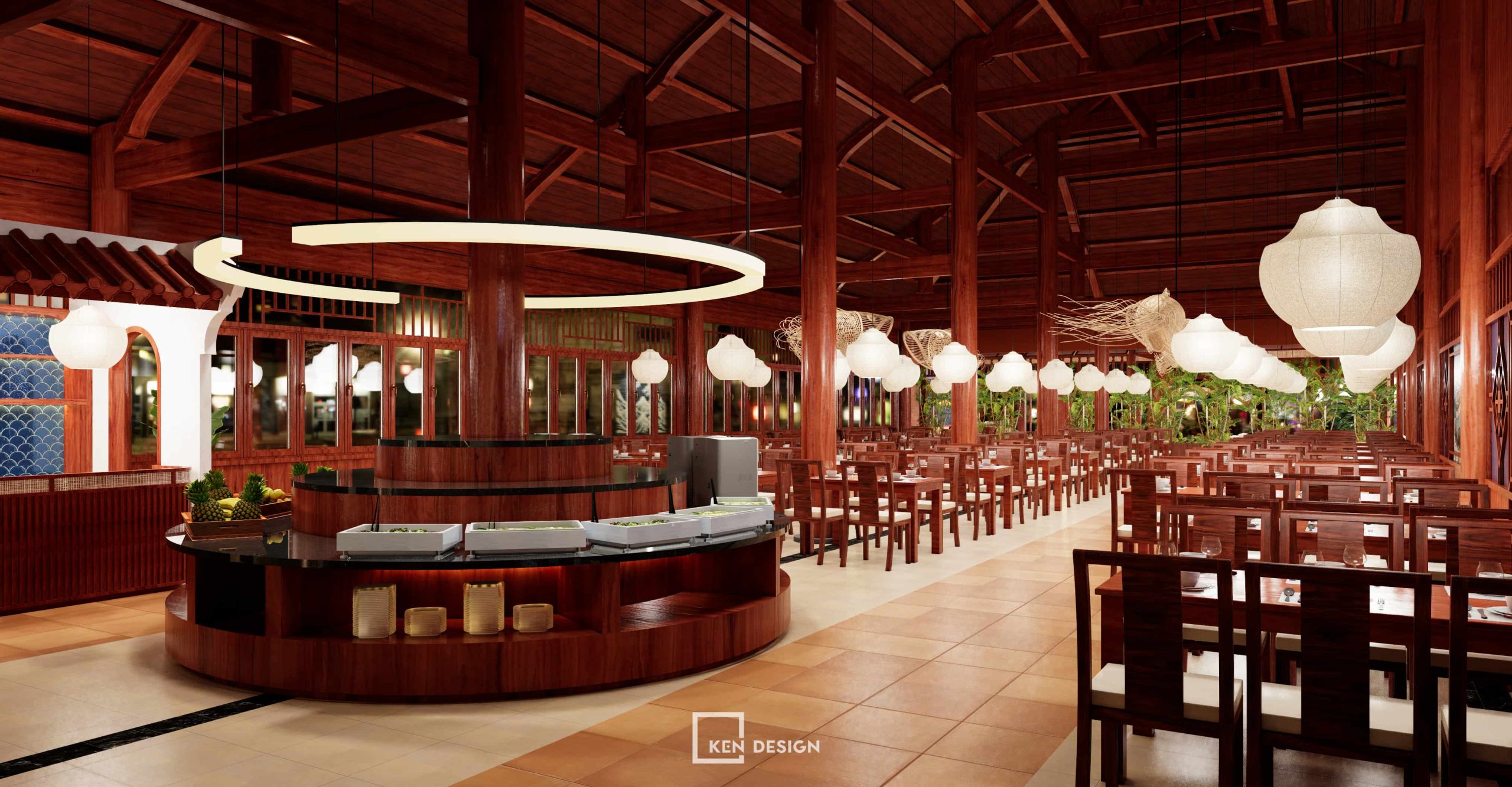 Thiết kế nh&agrave; h&agrave;ng buffet hải sản Res Maris tại Ph&uacute; Quốc