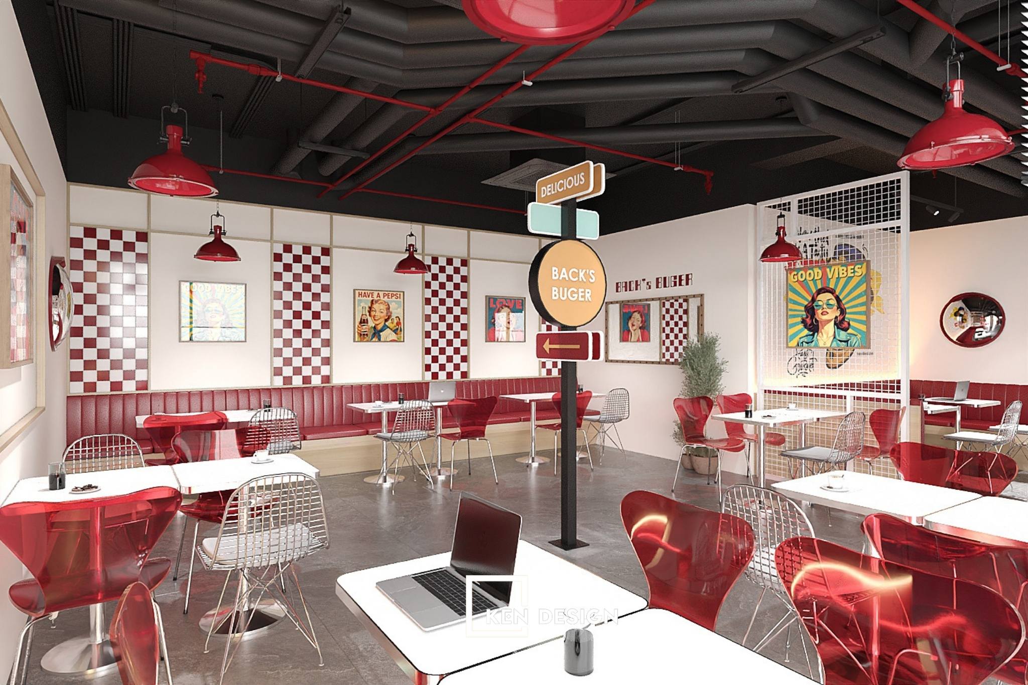 Thiet Ke Nha Hang Fast Food Dung Tieu Chuan