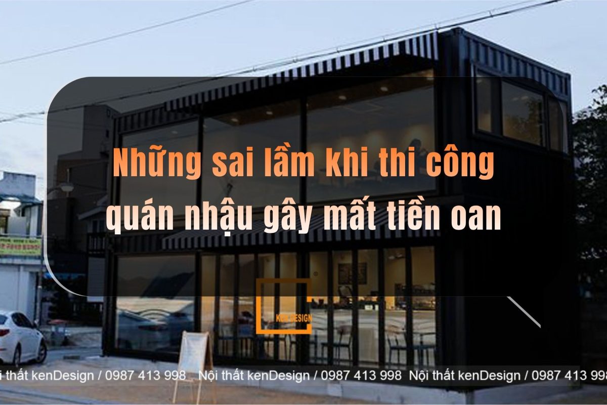 chi phí thi công quán nhậu