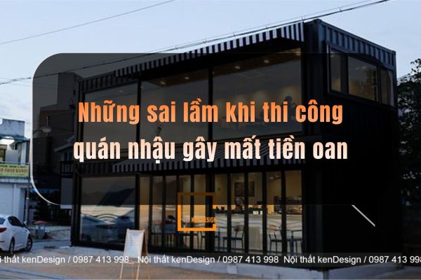 chi phí thi công quán nhậu