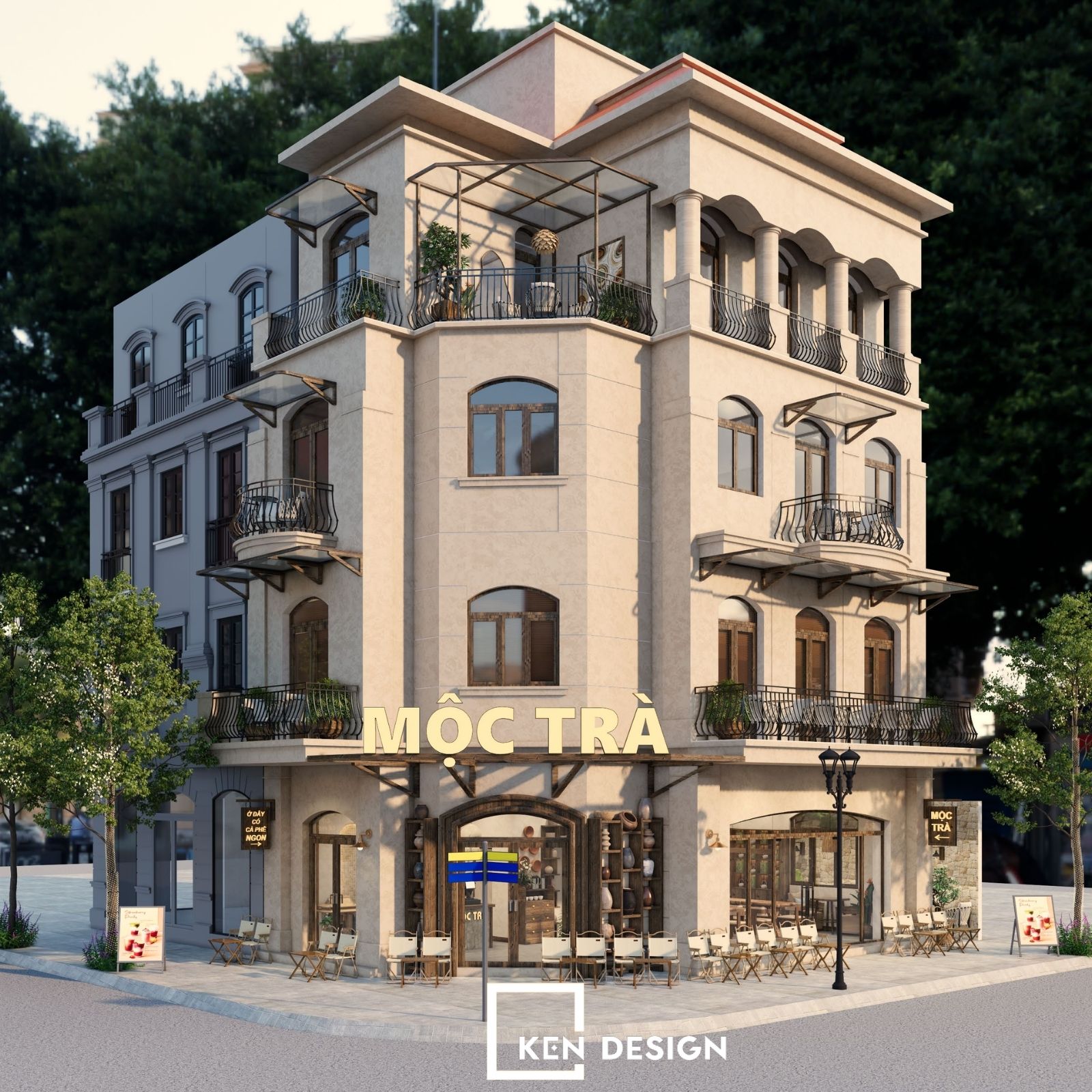 Thiet Ke Cafe Moc Tra
